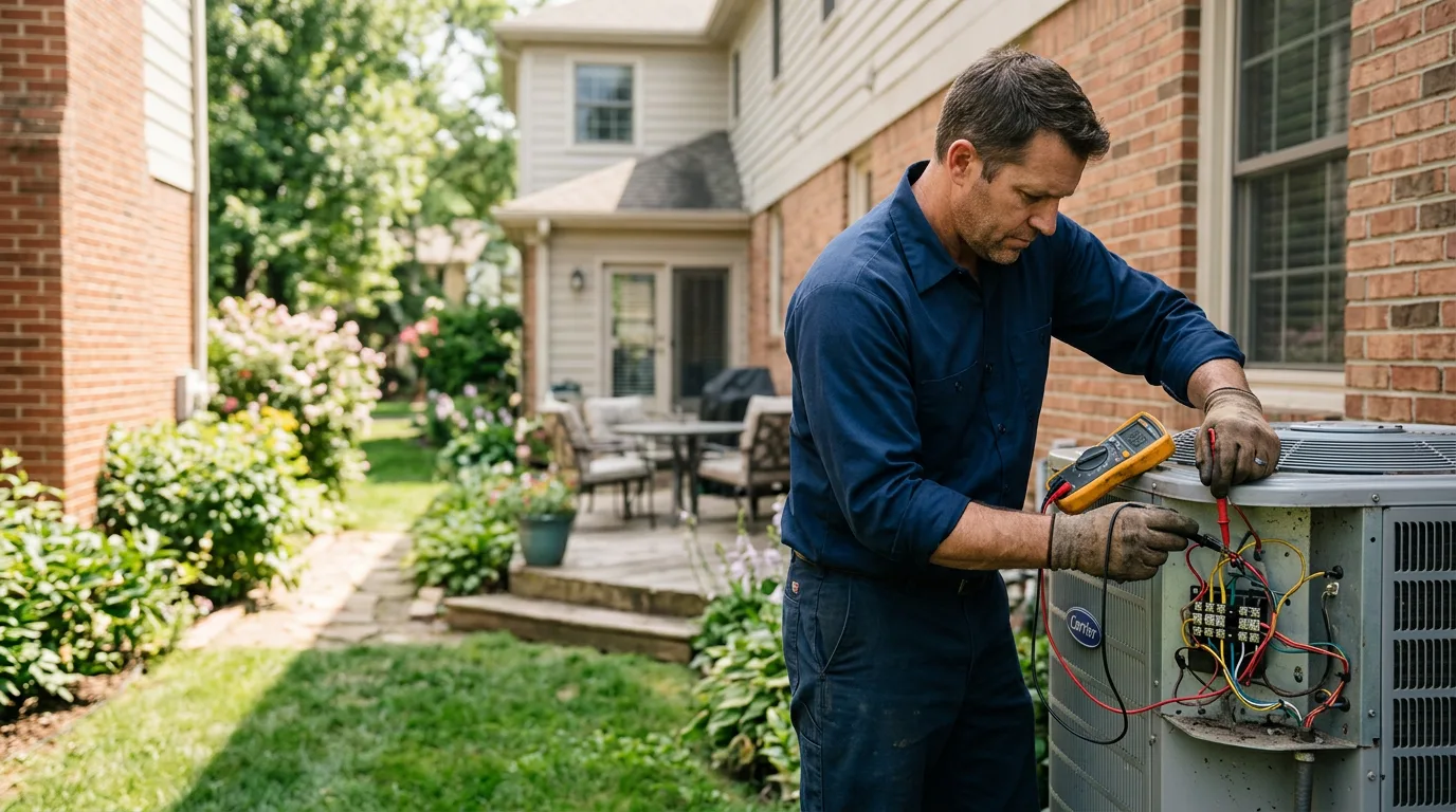 HVAC technician working near Elmendorf, TX
